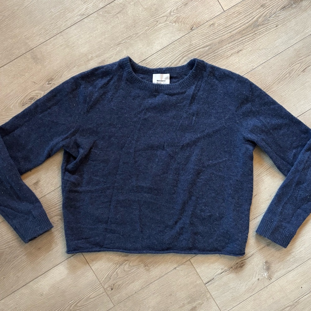 REFORMATION Cashmere Boyfriend Sweater Size XS - Picture 2 of 4